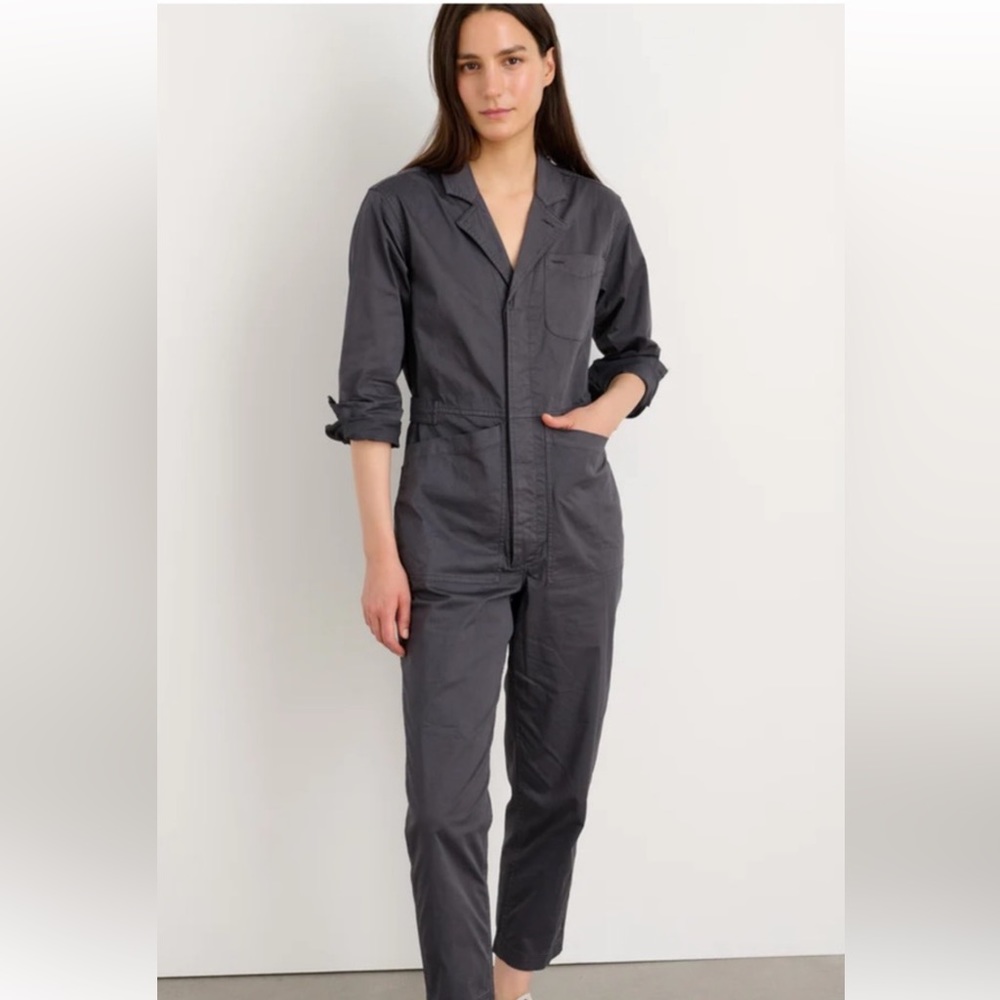 Alex Mill Charcoal Gray Utility Jumpsuit